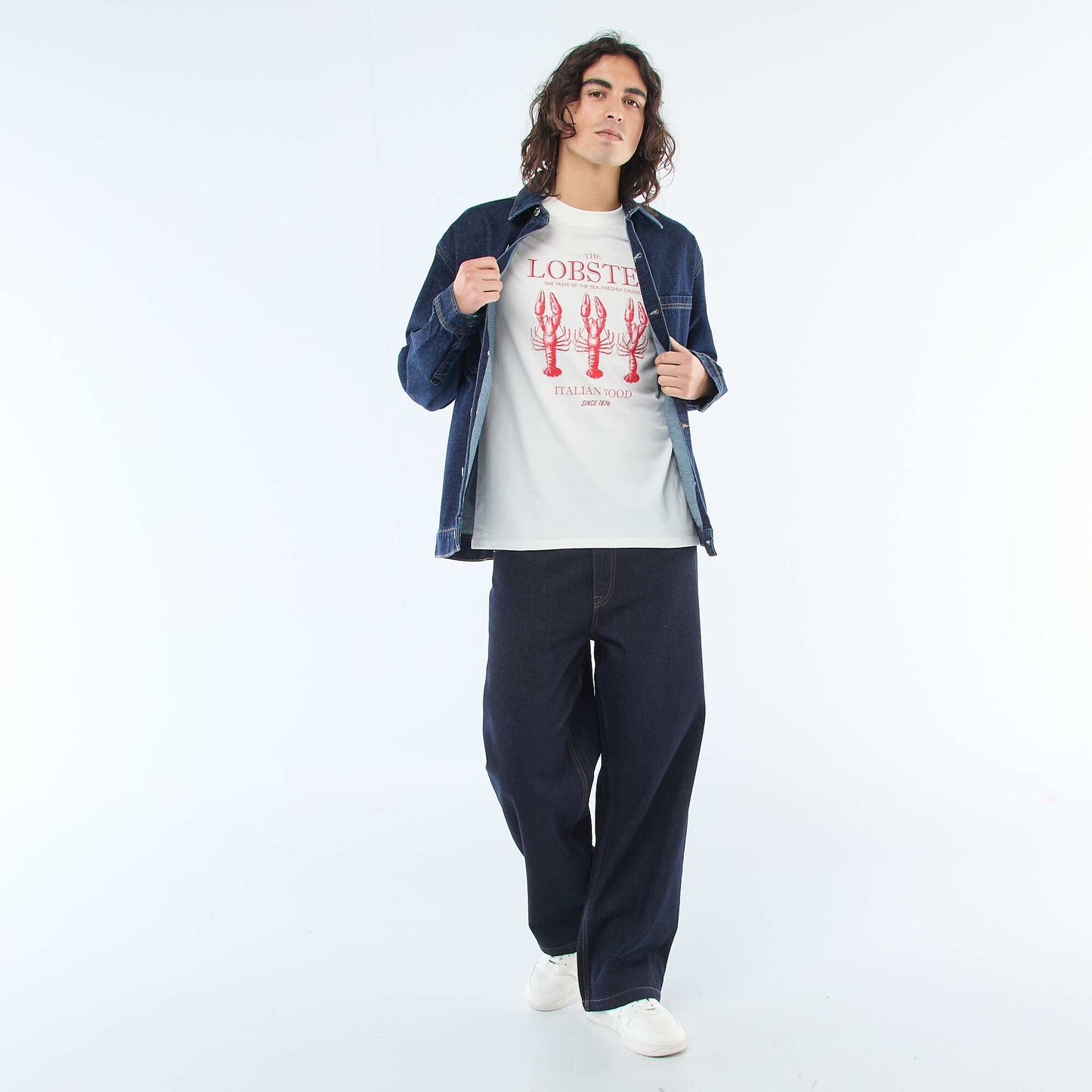 Short-Sleeved Printed T-Shirt WHITE