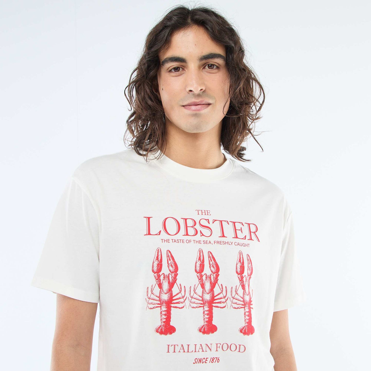 Short-Sleeved Printed T-Shirt WHITE