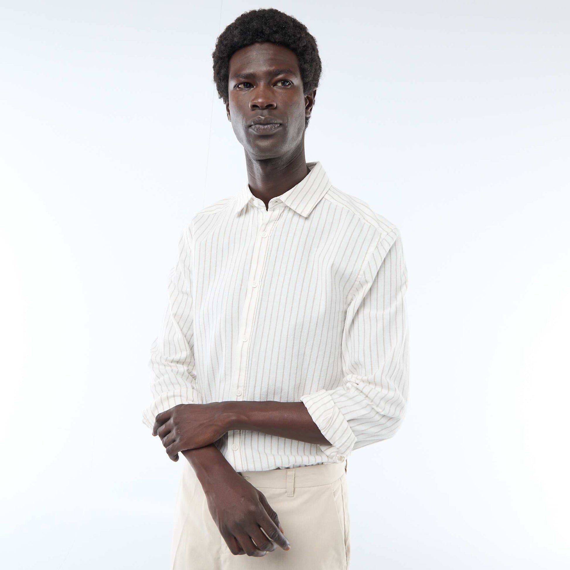 Linen Blend Shirt WHITE