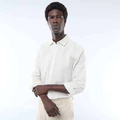 Linen Blend Shirt WHITE