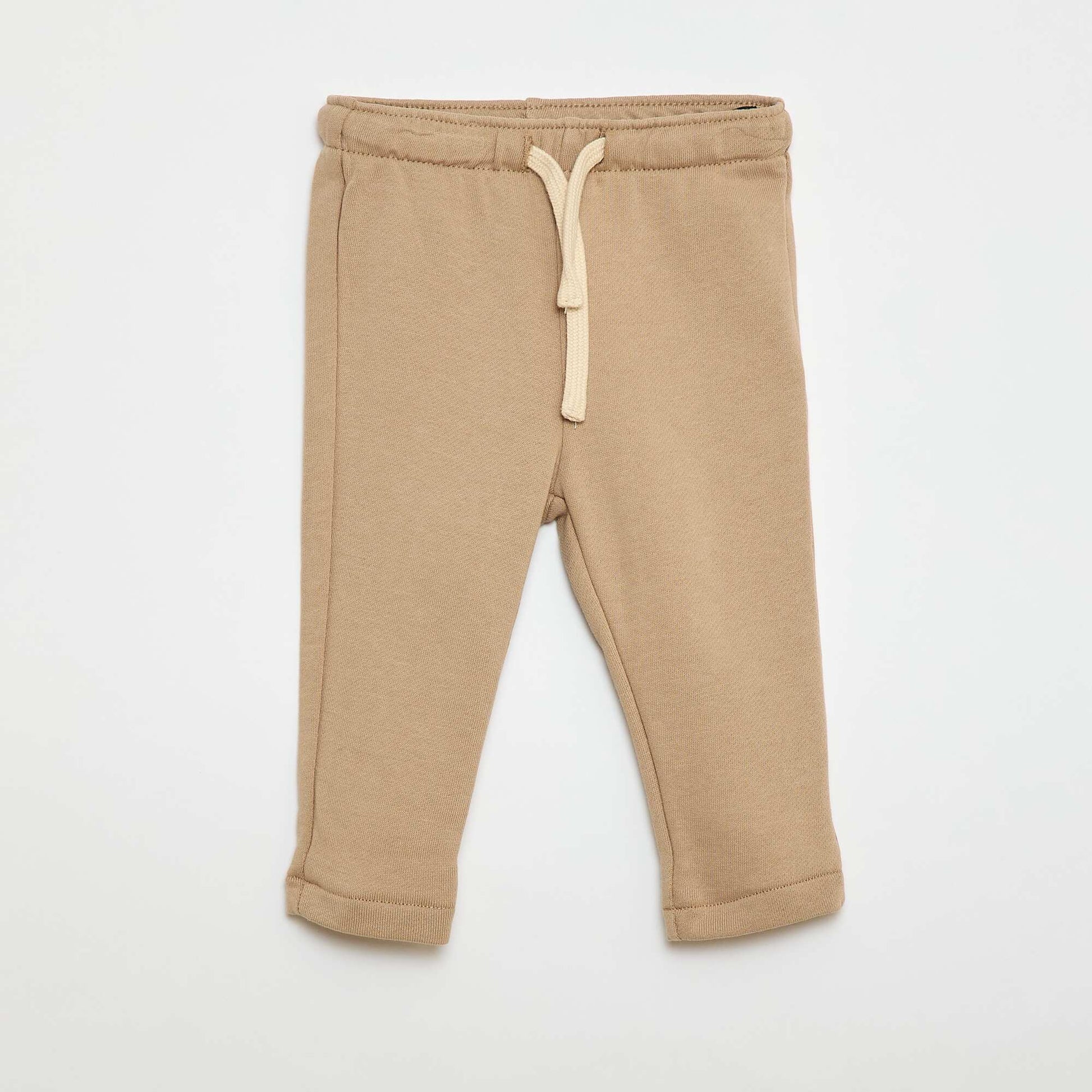 French terry jogger pants BEIGE