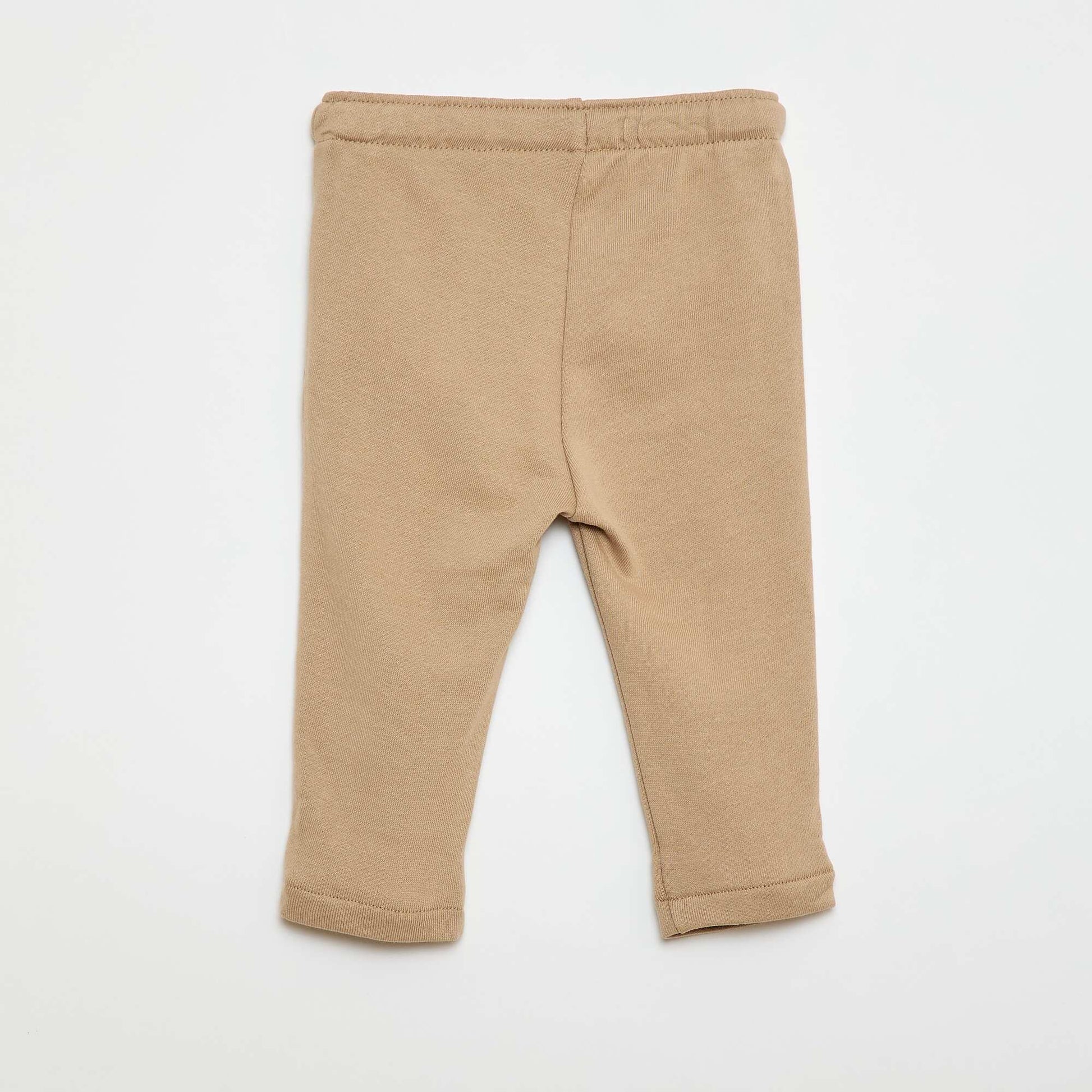 French terry jogger pants BEIGE