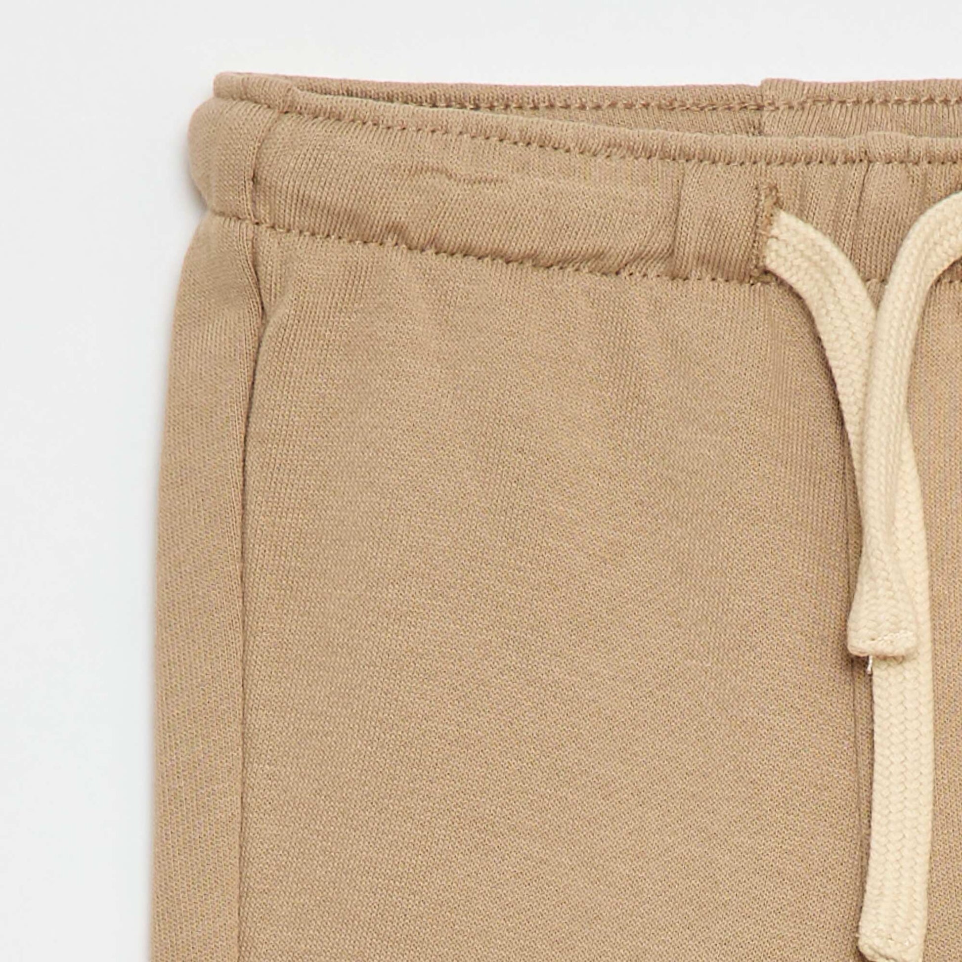 French terry jogger pants BEIGE