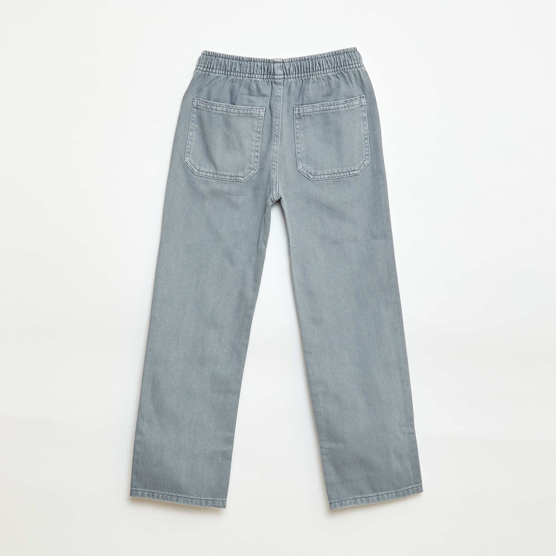 Joggers with Elasticated Waistband and Drawstring BLUE