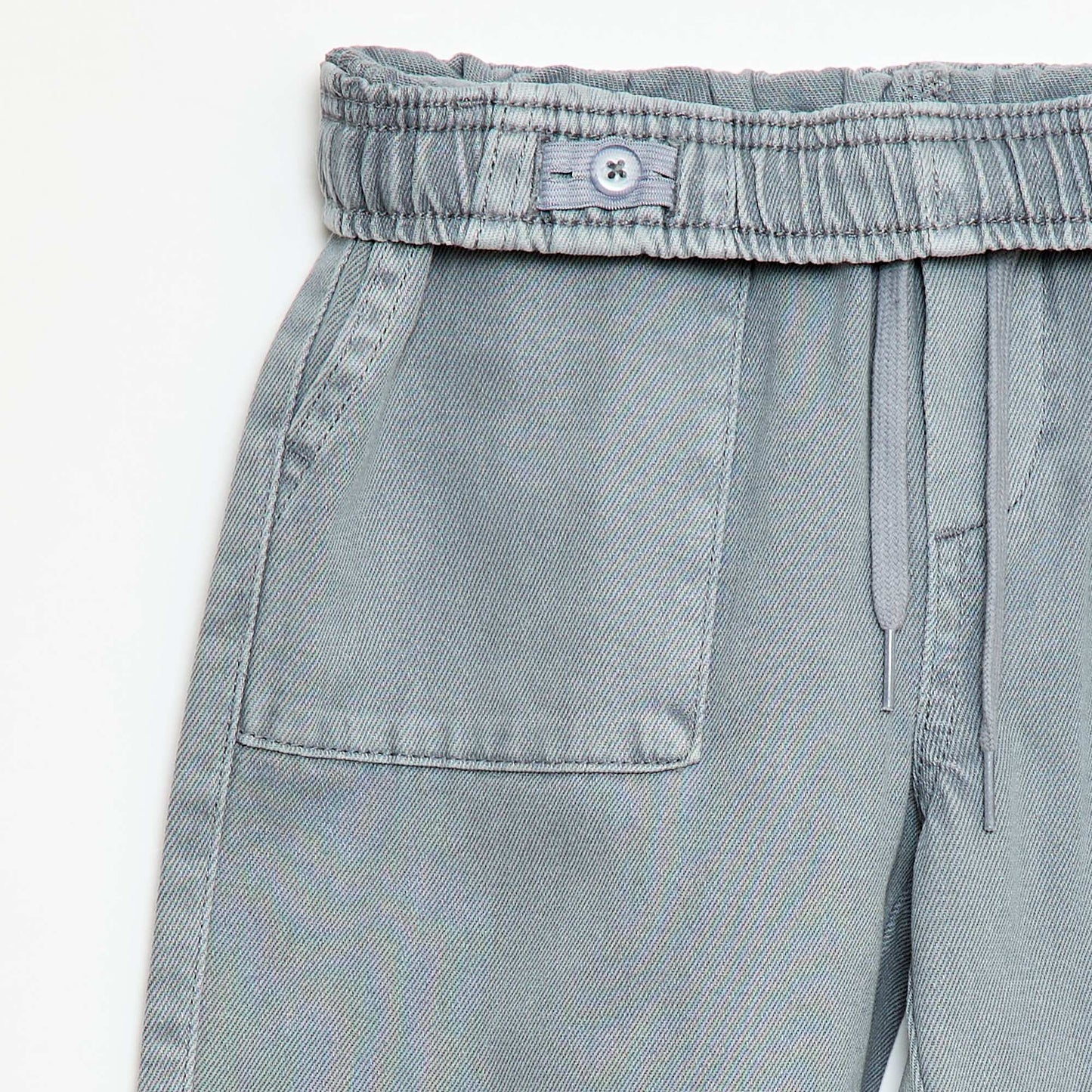 Joggers with Elasticated Waistband and Drawstring BLUE