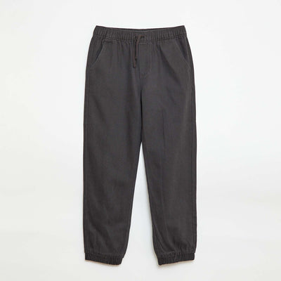 Jogger-style Trousers BLACK