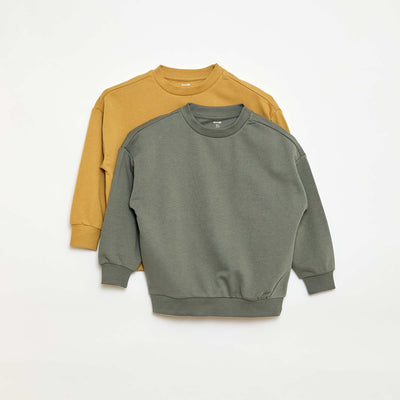2-Pack Cotton French Terry Sweatshirts YELLOW