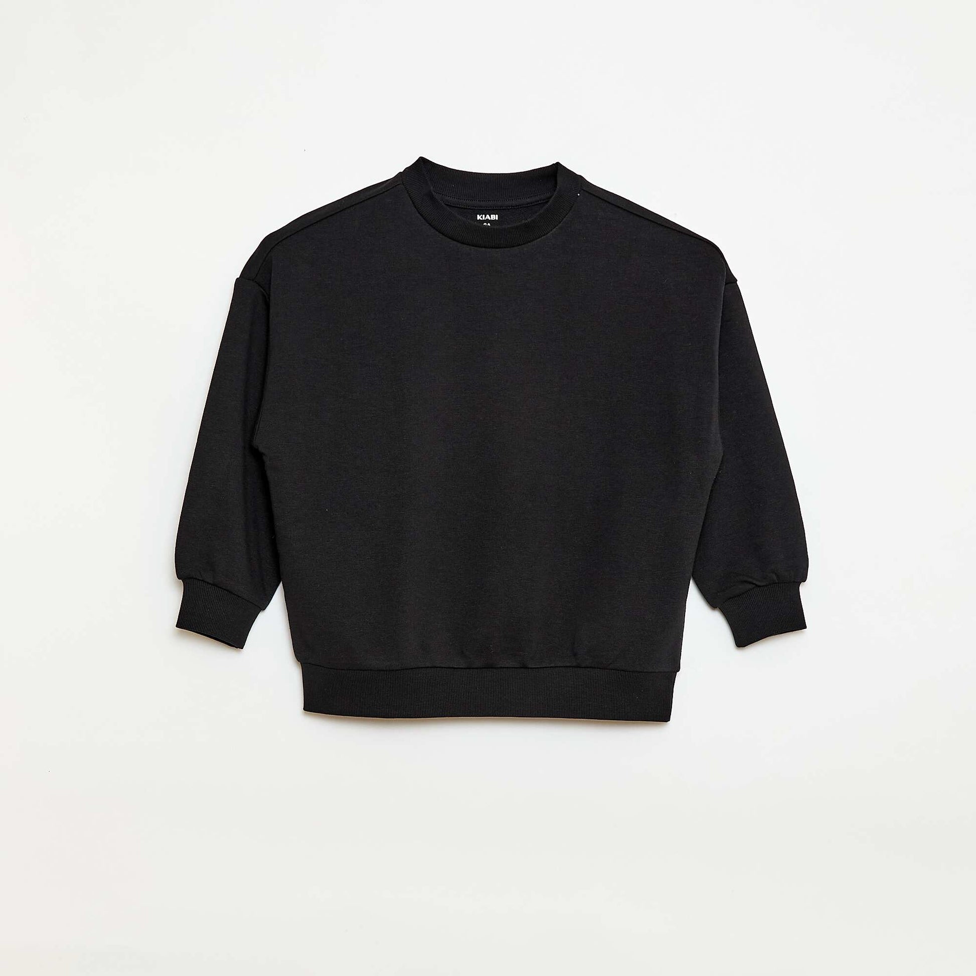 2-Pack Cotton French Terry Sweatshirts BLACK