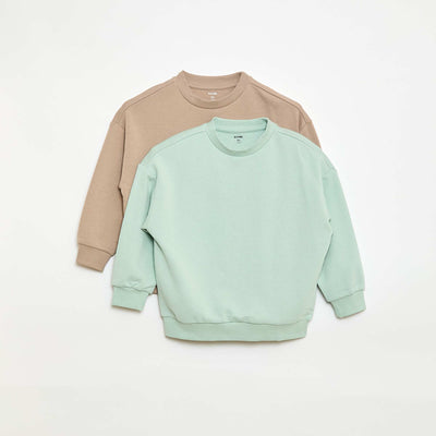 2-Pack Cotton French Terry Sweatshirts BLUE