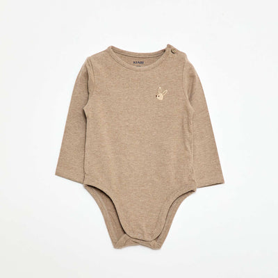 Long-sleeved bodysuit - unisex GREY