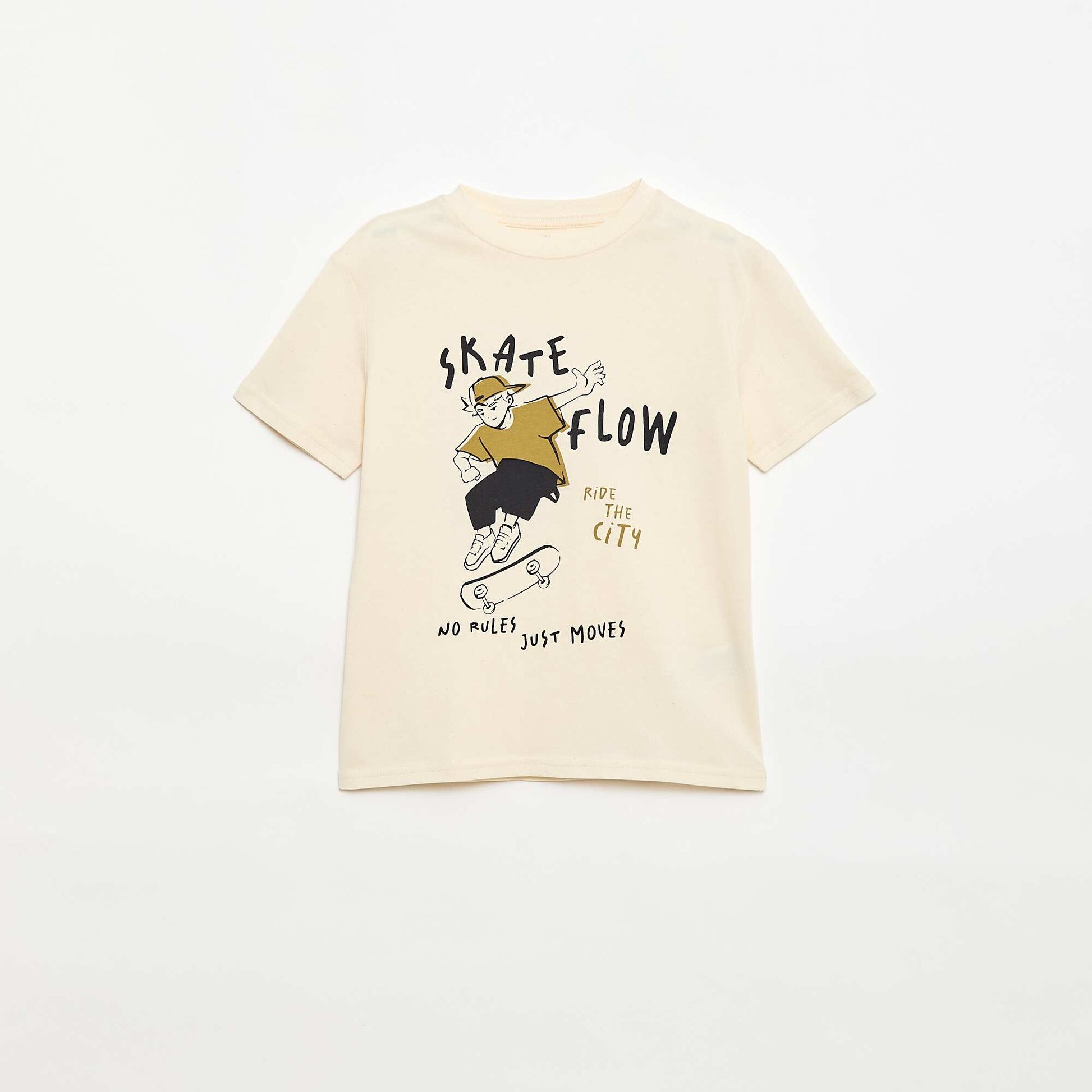 Printed Short-Sleeve T-Shirt WHITE