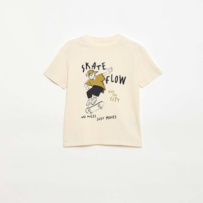 Printed Short-Sleeve T-Shirt WHITE