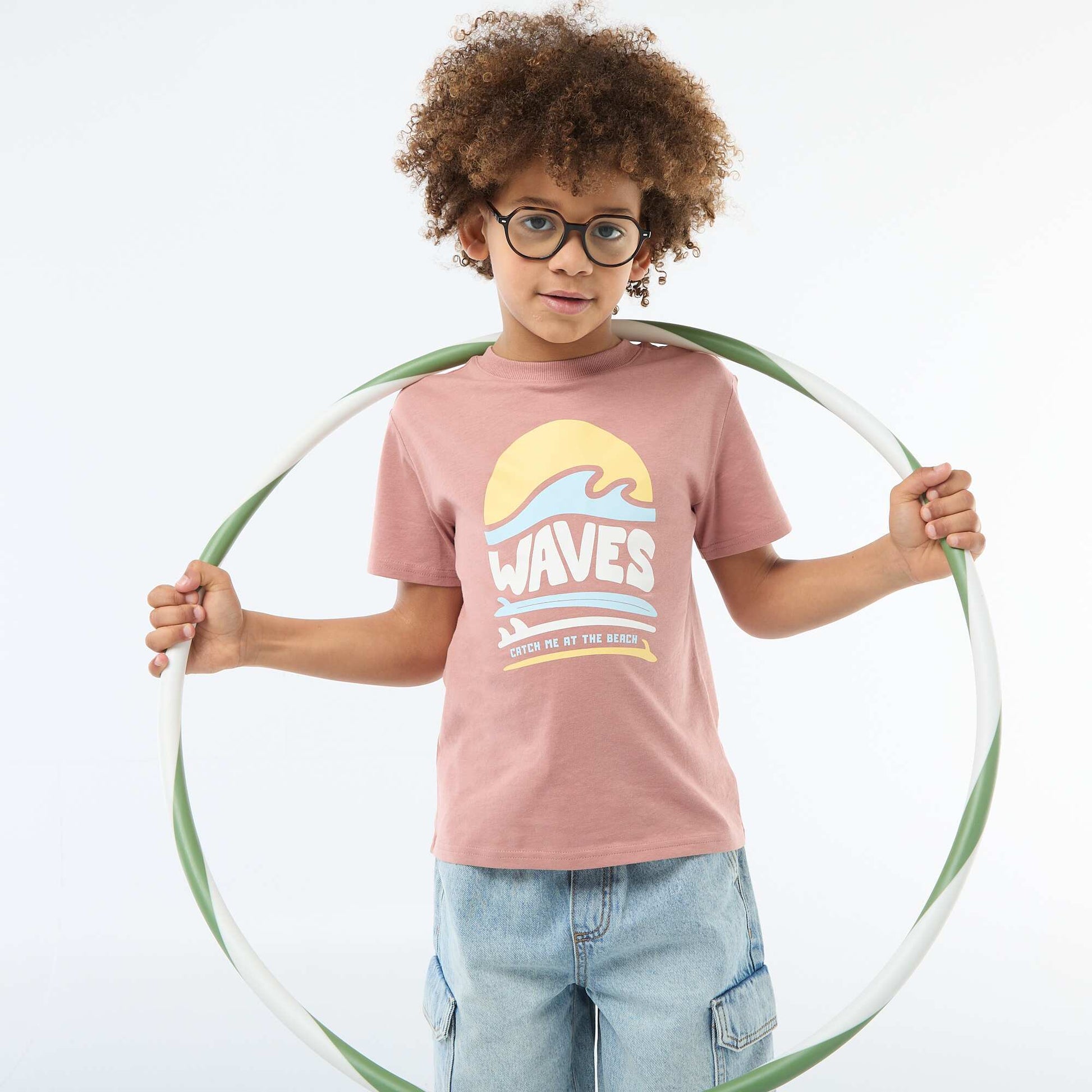 Printed Short-Sleeve T-Shirt PINK