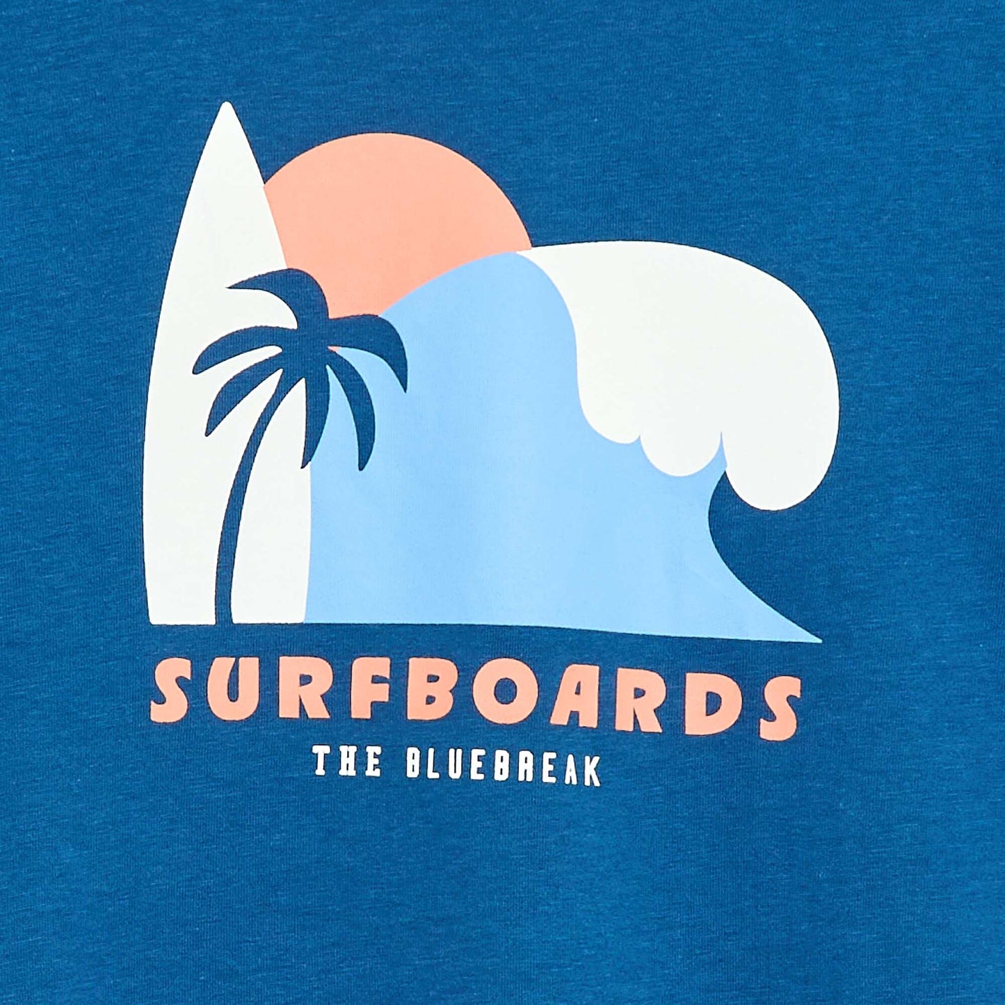 Printed Short-Sleeve T-Shirt BLUE
