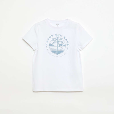 Printed Message T-Shirt WHITE