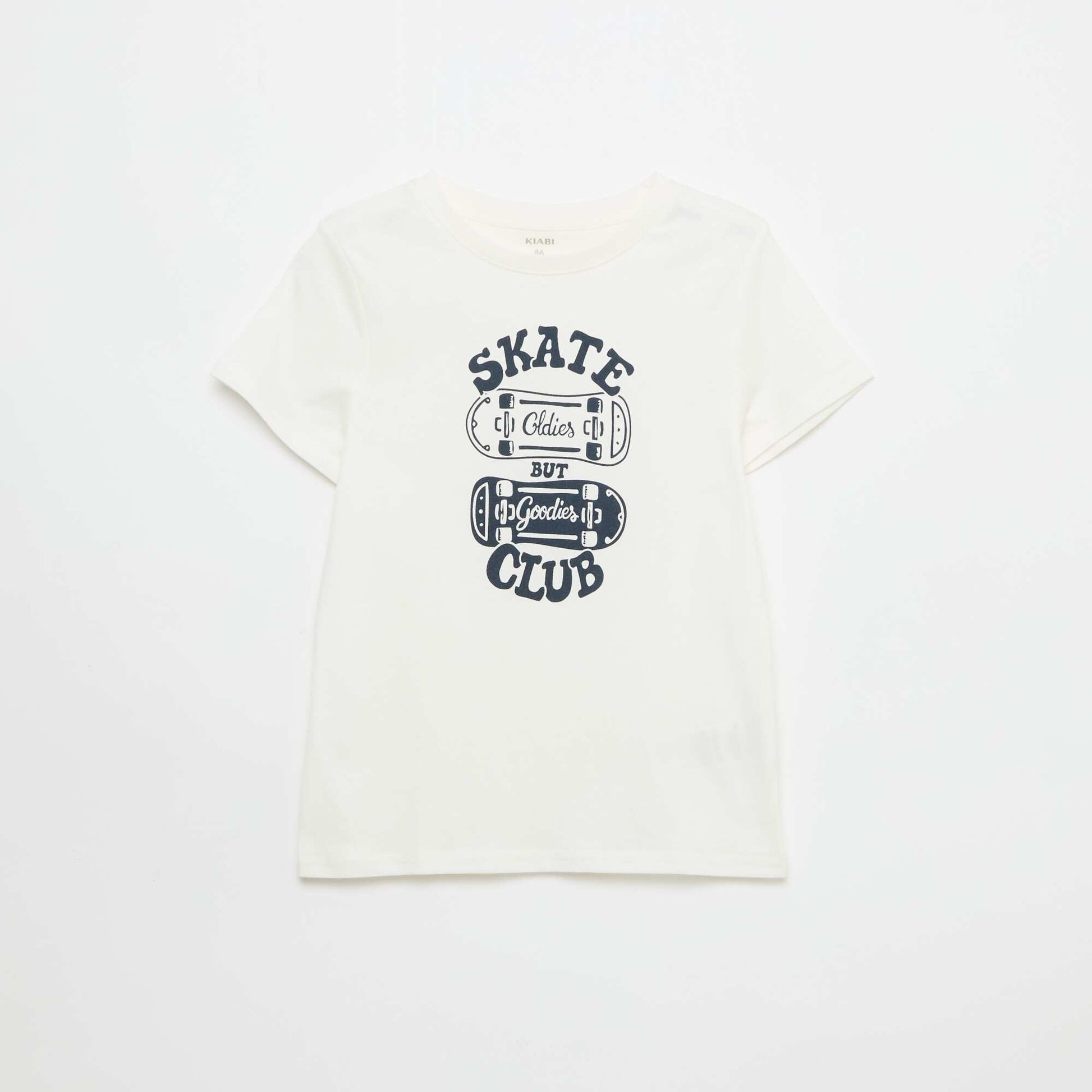 Printed Message T-Shirt WHITE
