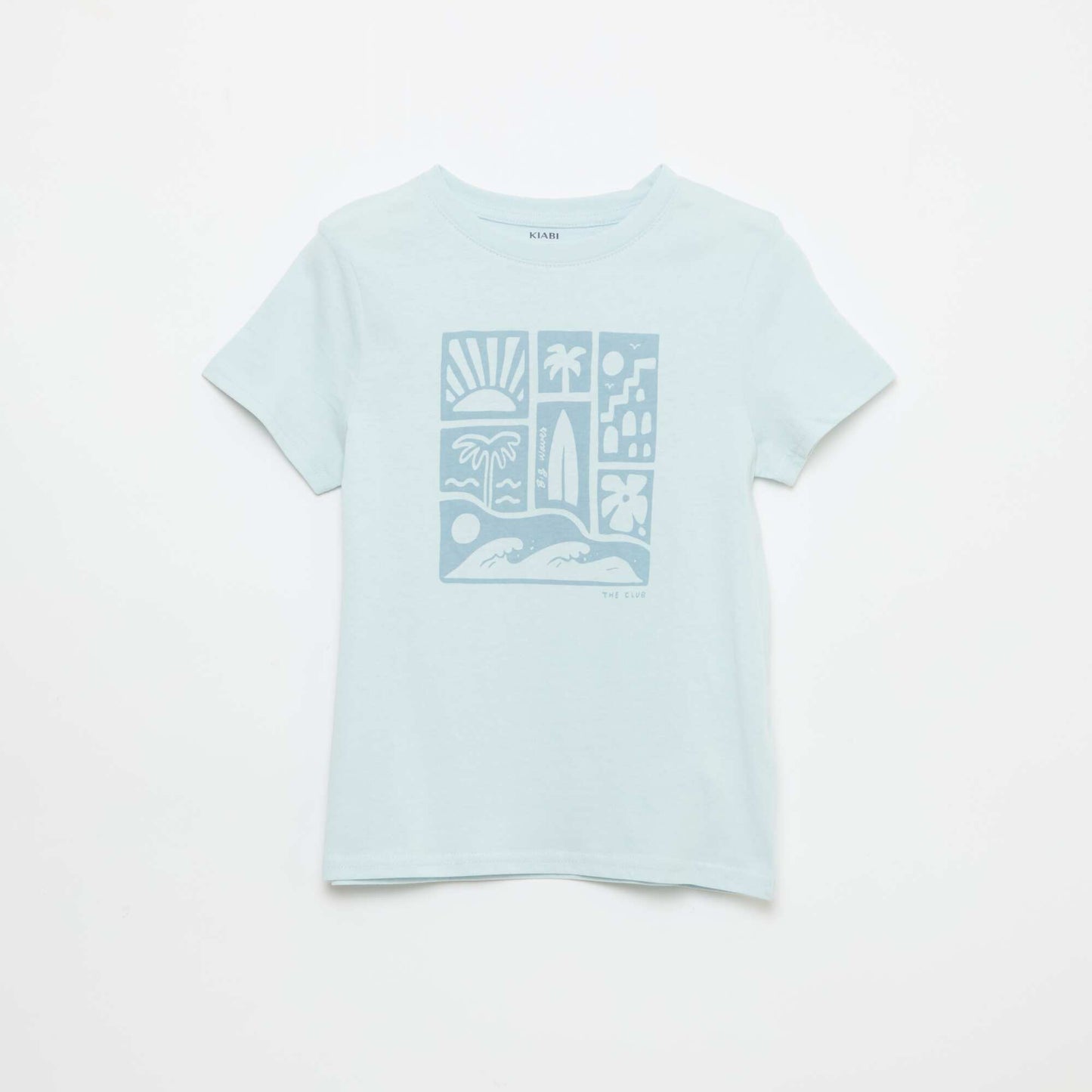 Printed Message T-Shirt BLUE