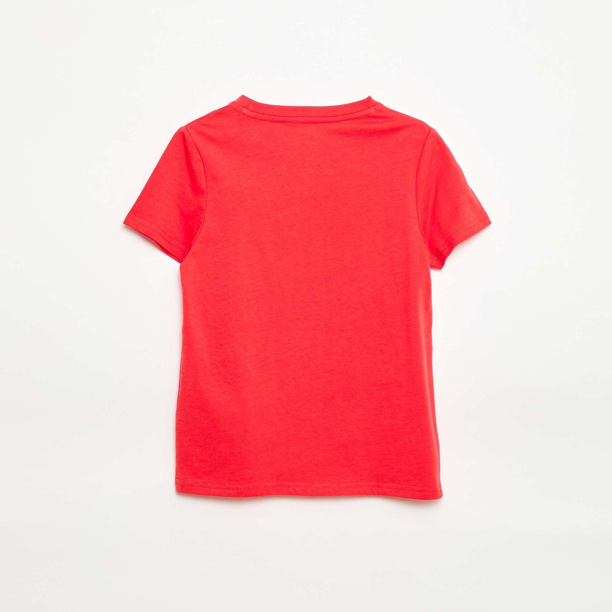 Printed Message T-Shirt RED