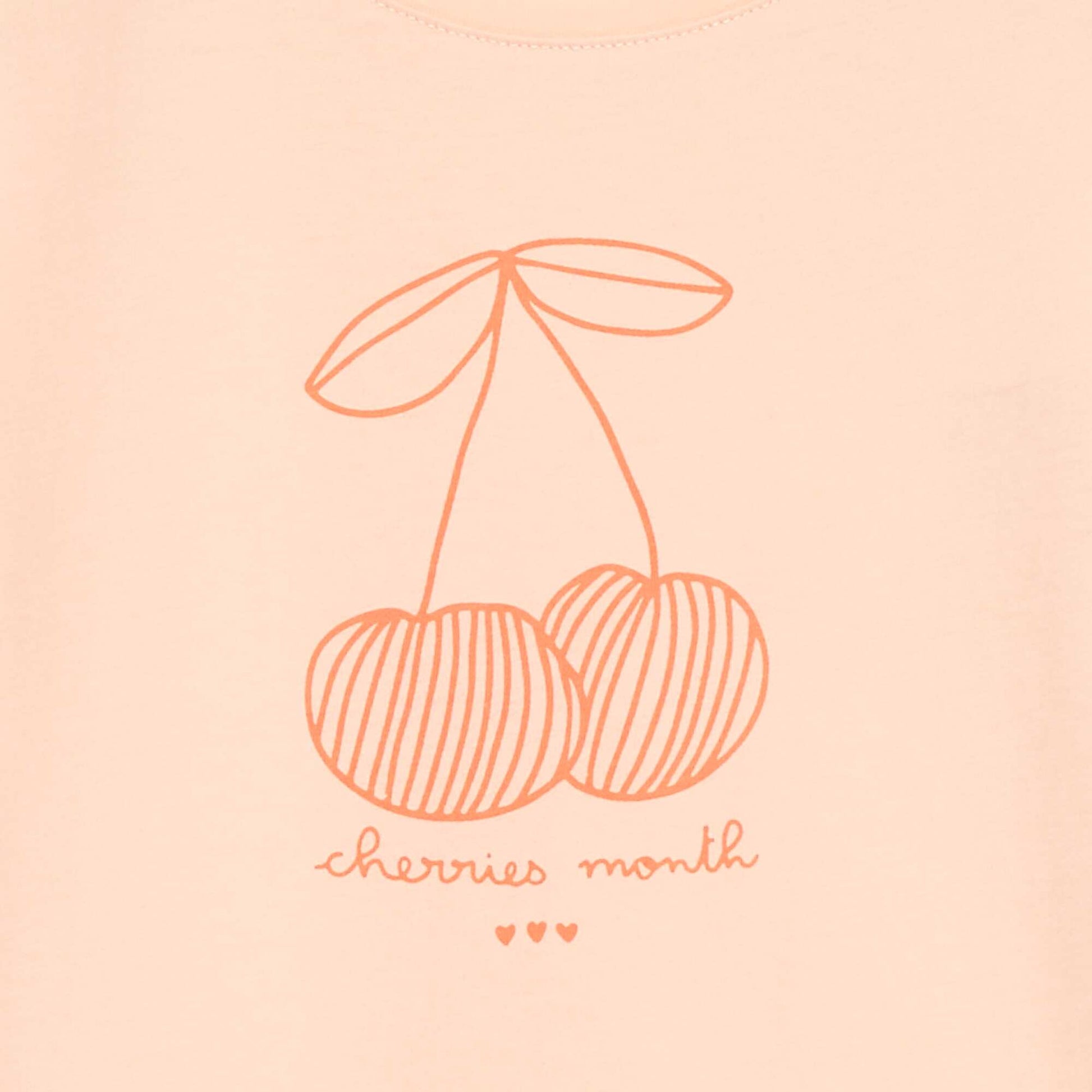 Short-Sleeved Printed Message T-Shirt ORANGE