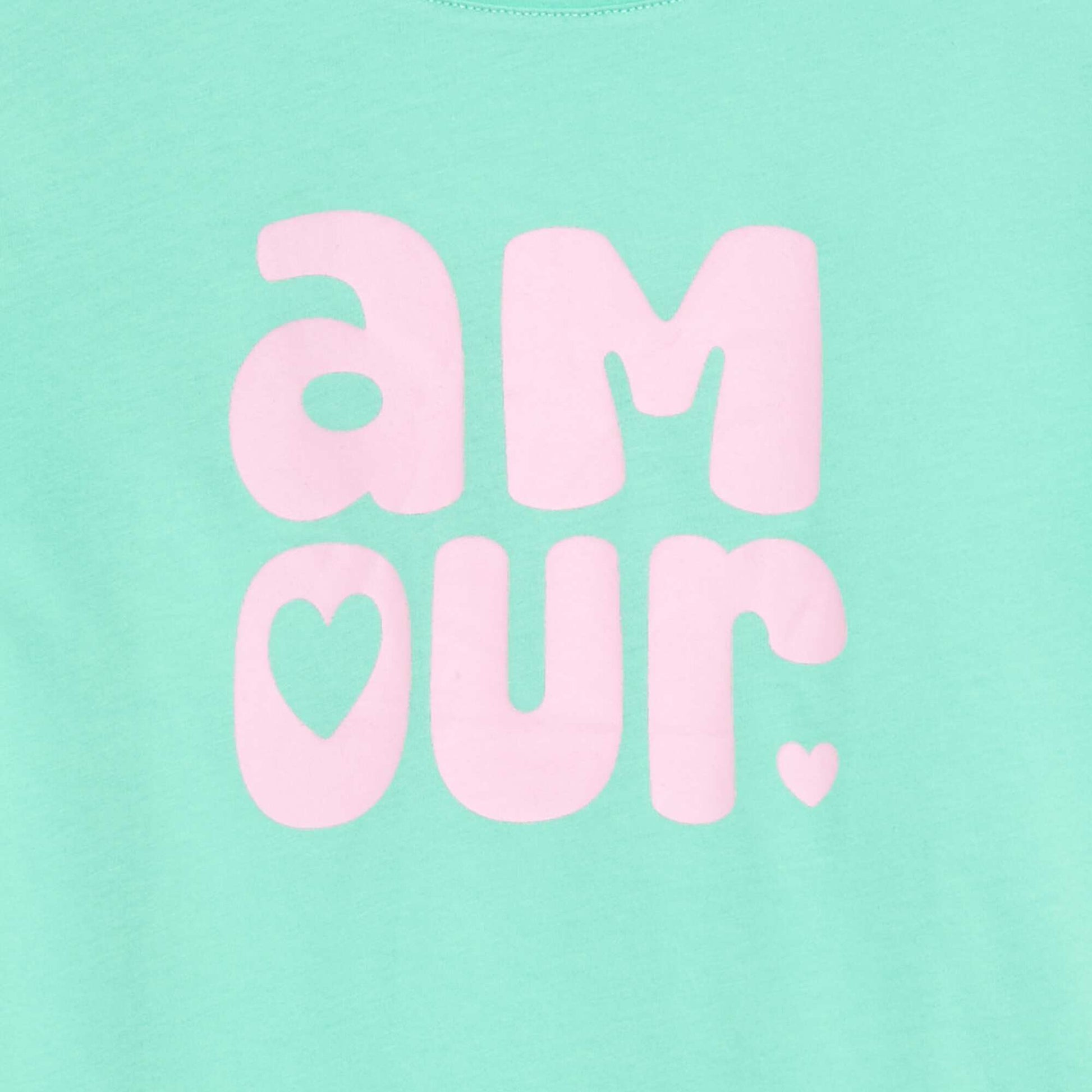 Short-Sleeve Printed Message T-Shirt GREEN