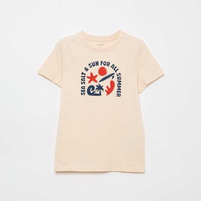 Surf Print T-shirt WHITE