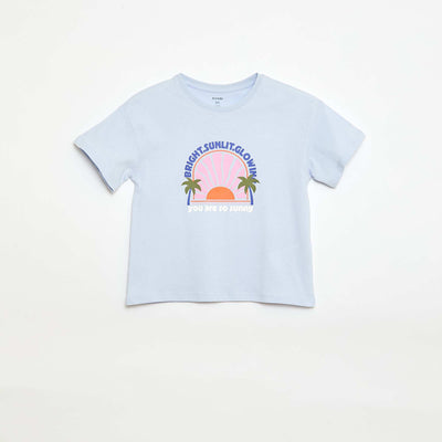 Fantasy Print T-Shirt BLUE