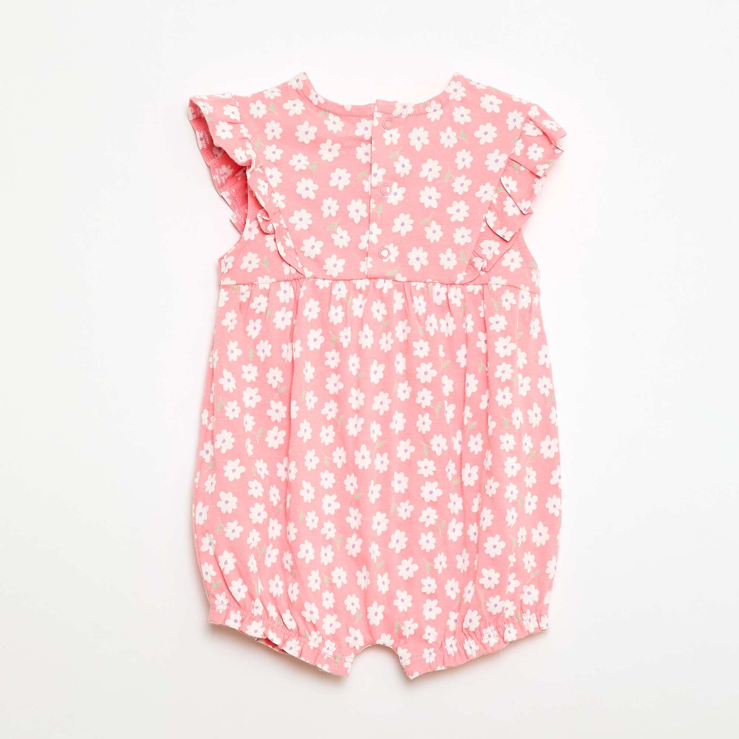 Printed Cotton Romper PINK