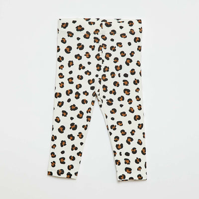 Printed Long Leggings WHITE