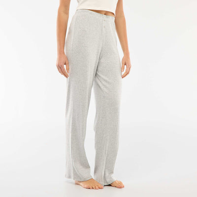 Pointelle Knit Trousers GREY