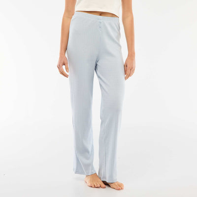 Pointelle Knit Trousers WHITE