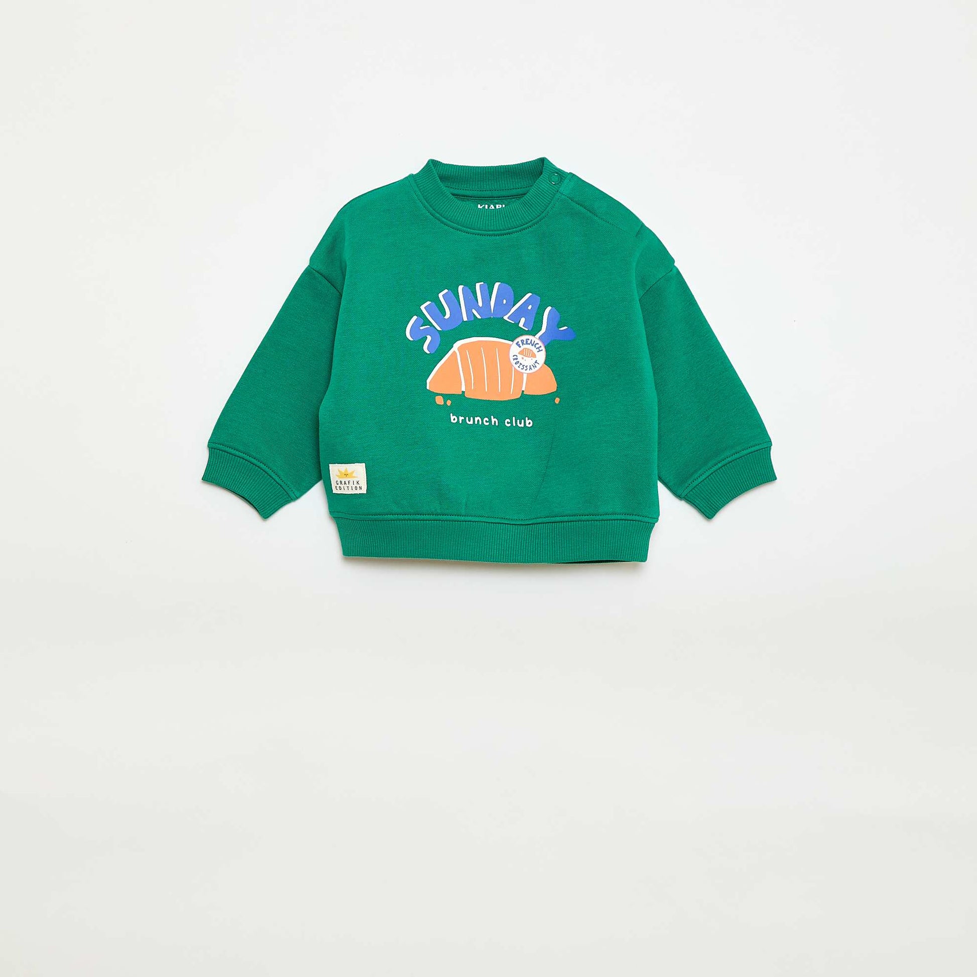 Crew Neck Sweatshirt - Grafik Edition GREEN