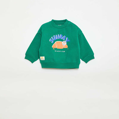 Crew Neck Sweatshirt - Grafik Edition GREEN
