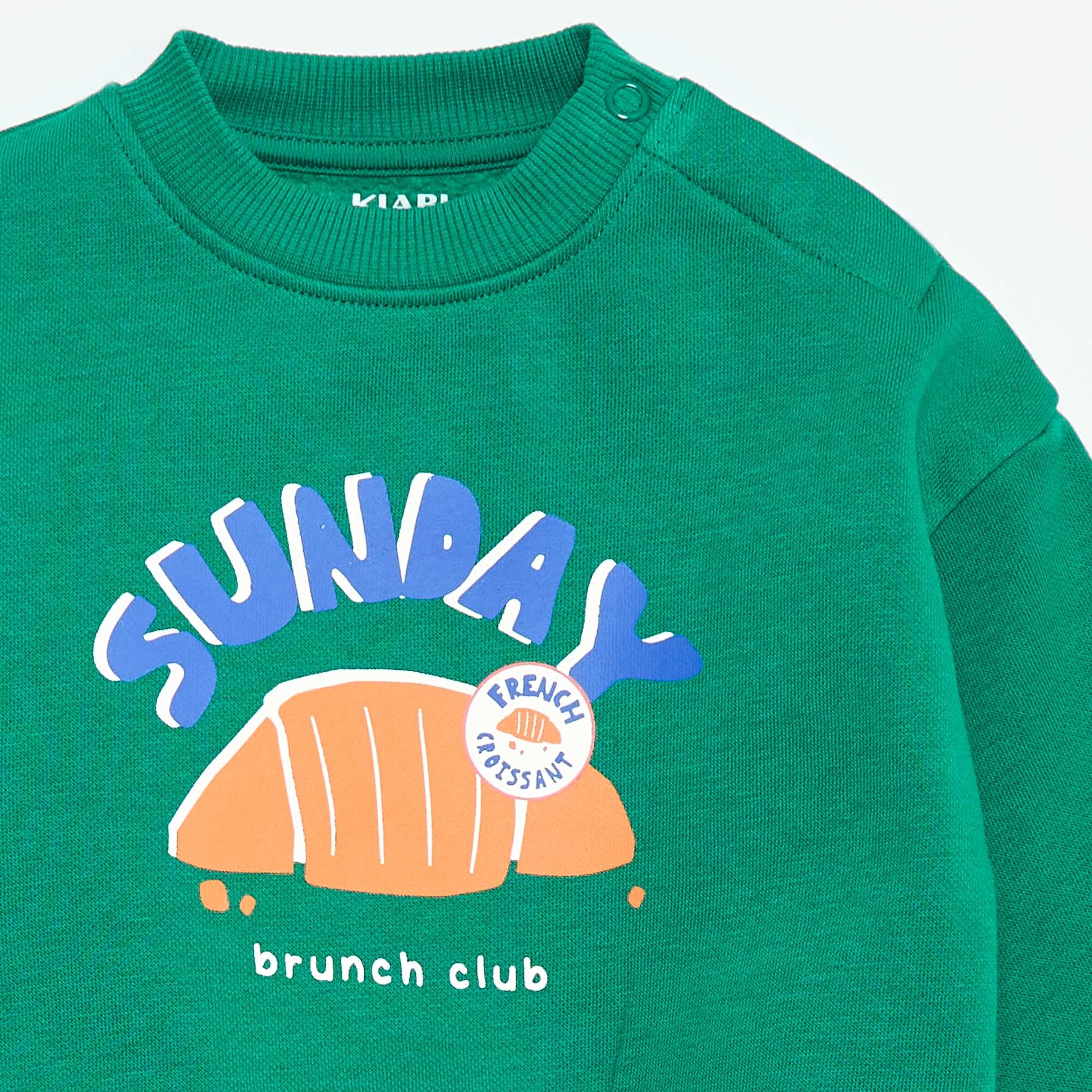 Crew Neck Sweatshirt - Grafik Edition GREEN