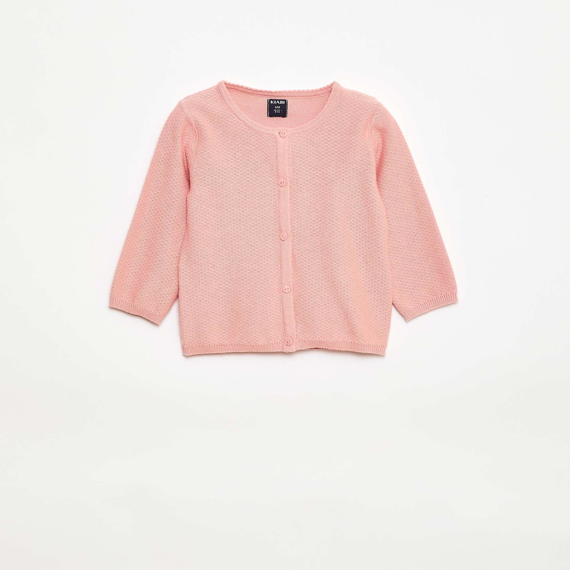 Plain Knit Cardigan PINK