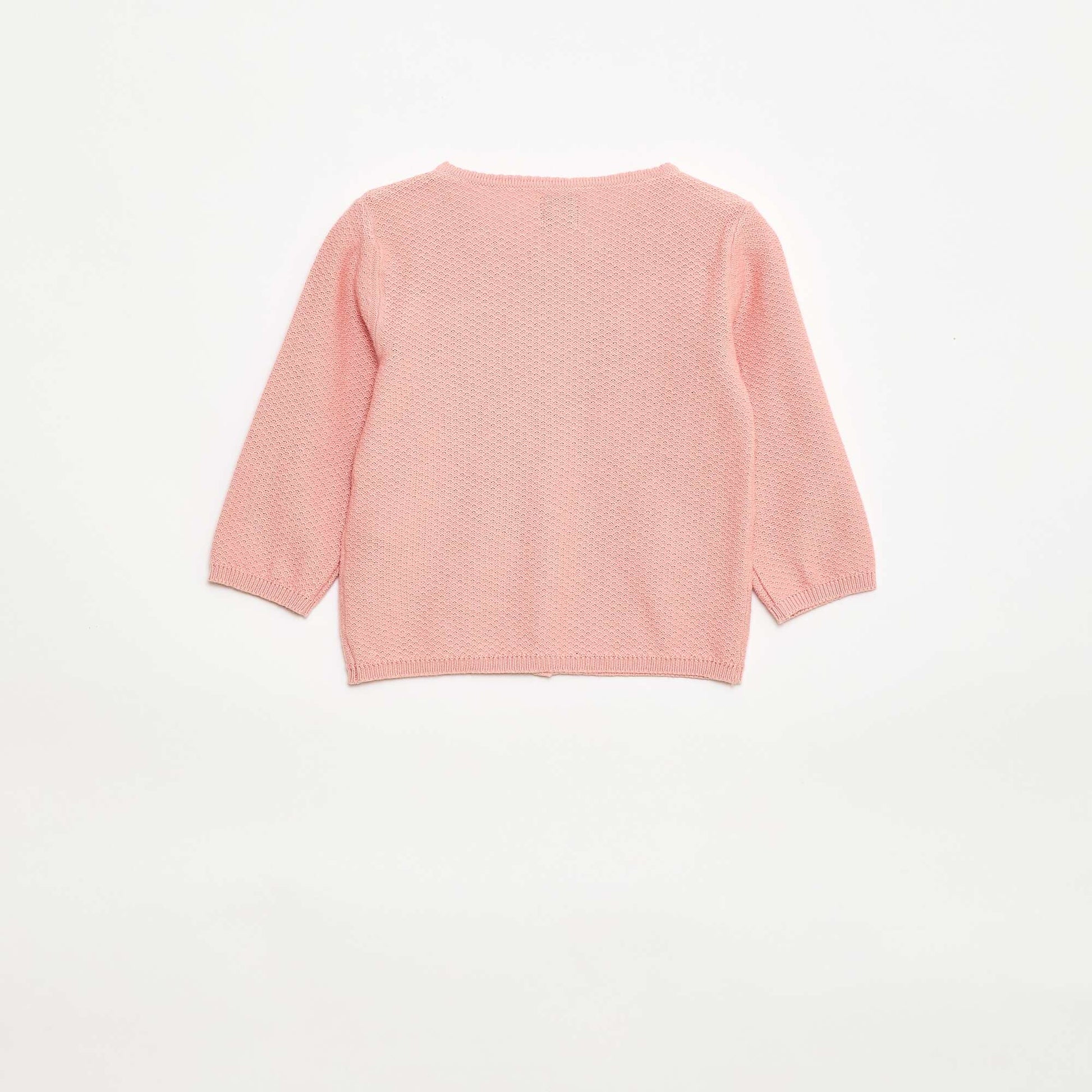 Plain Knit Cardigan PINK