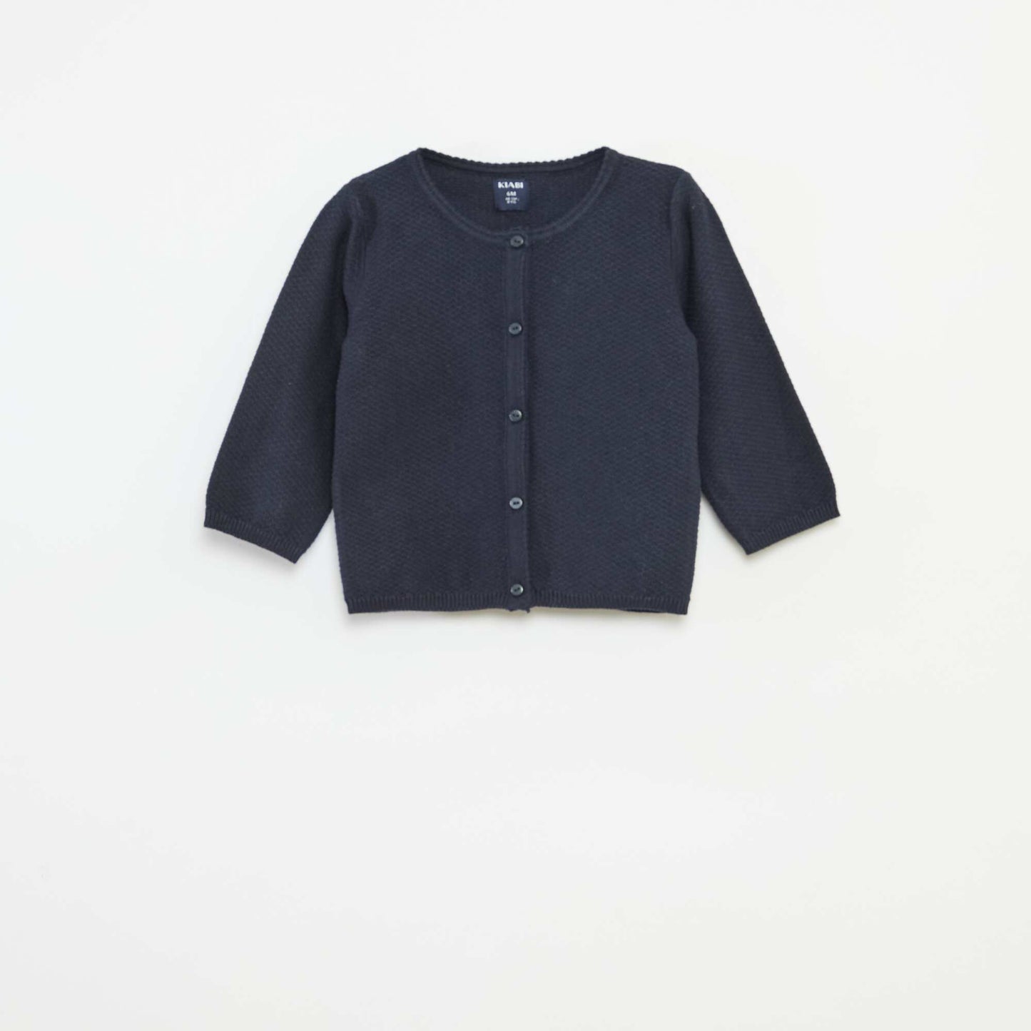 Plain Knit Cardigan BLUE