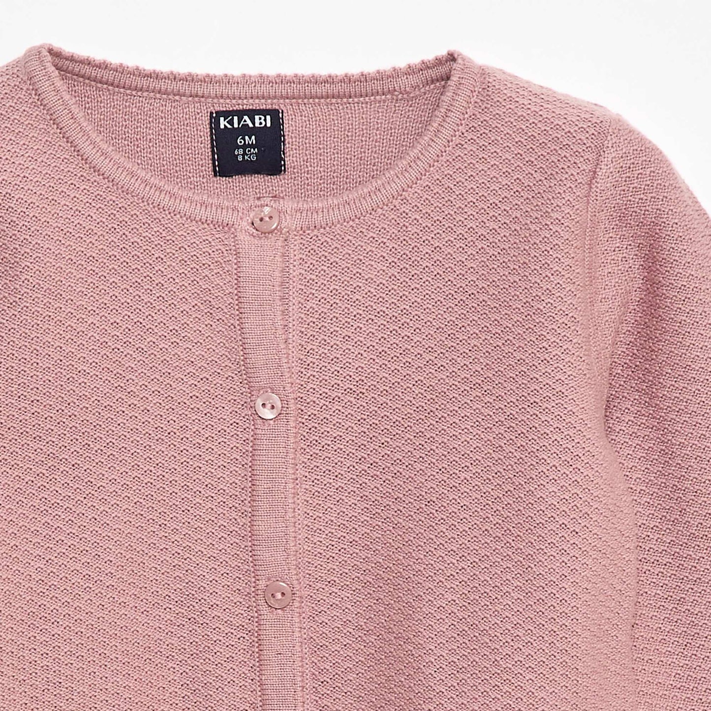 Plain Knit Cardigan PINK
