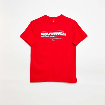 Printed Short-Sleeve T-shirt RED