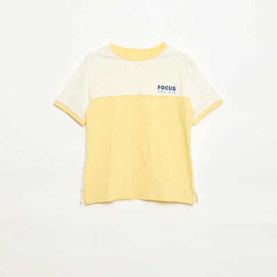 Colorblock T-shirt YELLOW