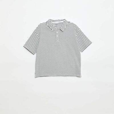 Oversized Polo T-shirt BLUE