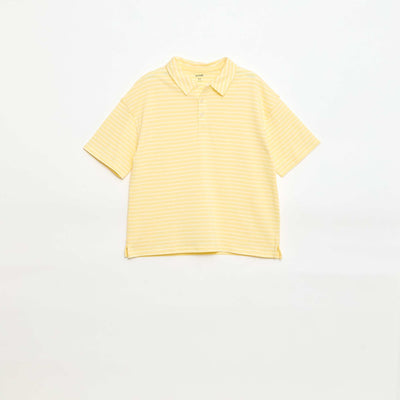 Oversized Polo T-shirt YELLOW