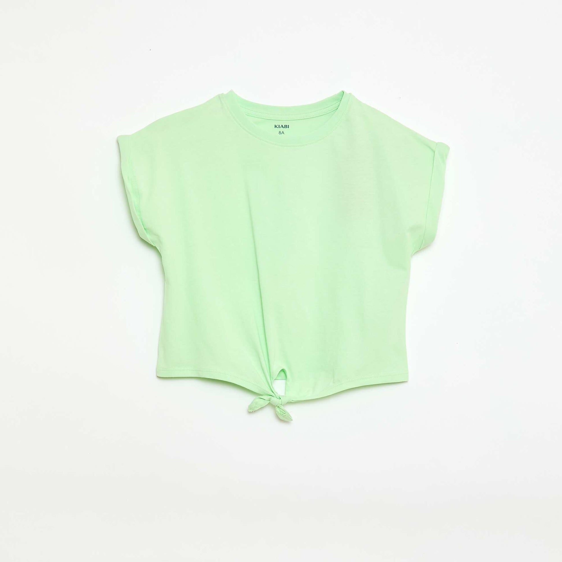 T-shirt with waist tie GREEN