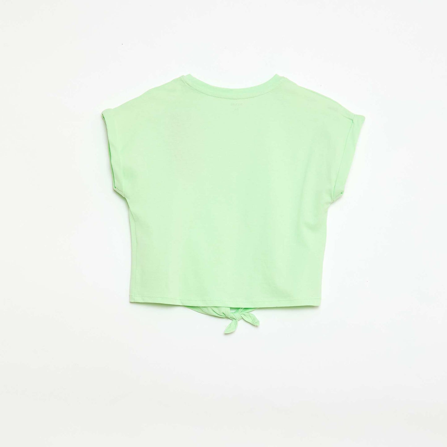 T-shirt with waist tie GREEN
