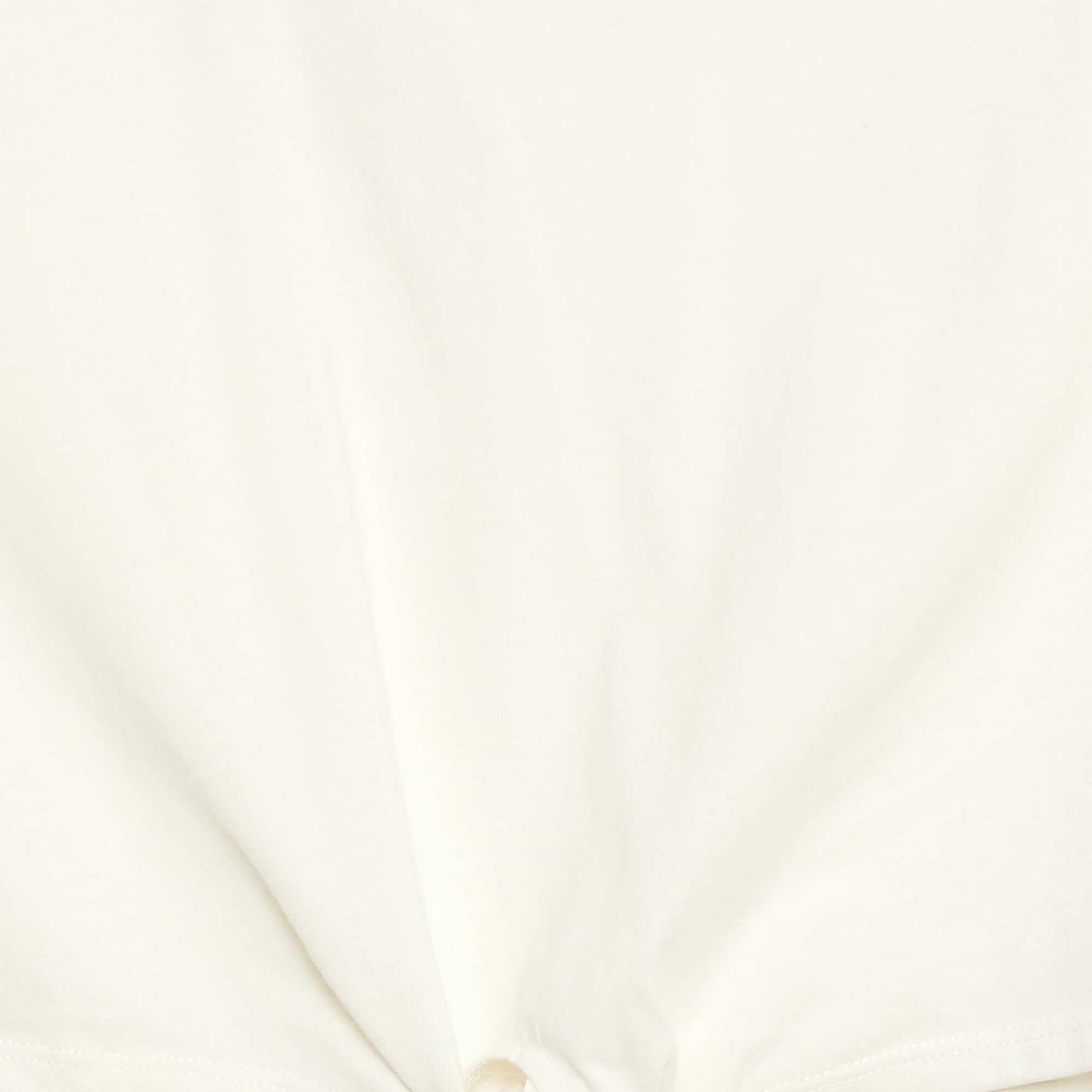 T-shirt with waist tie WHITE
