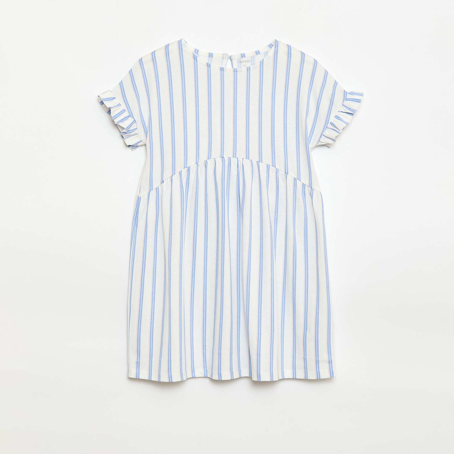 Leopard print T-shirt dress BLUE