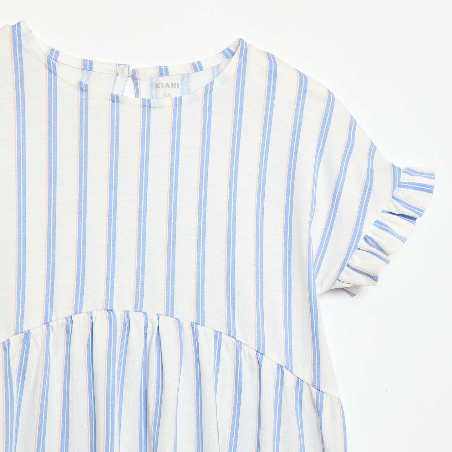 Leopard print T-shirt dress BLUE