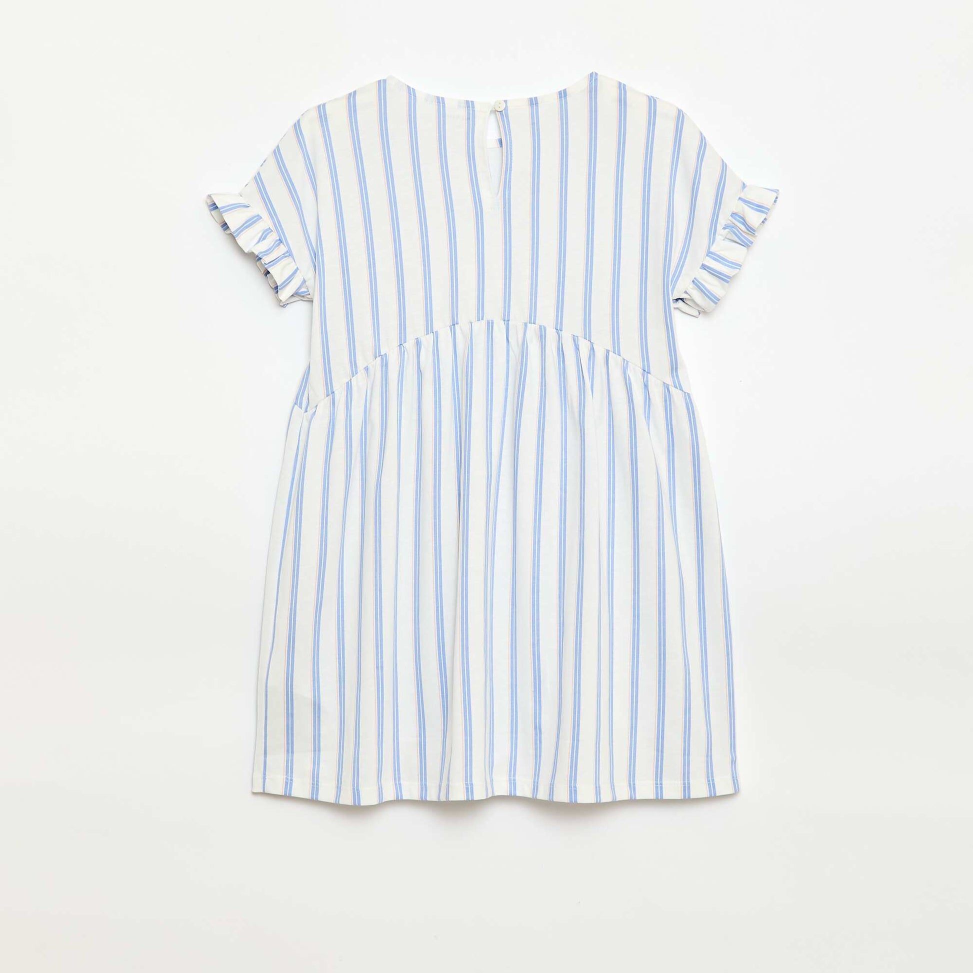 Leopard print T-shirt dress BLUE