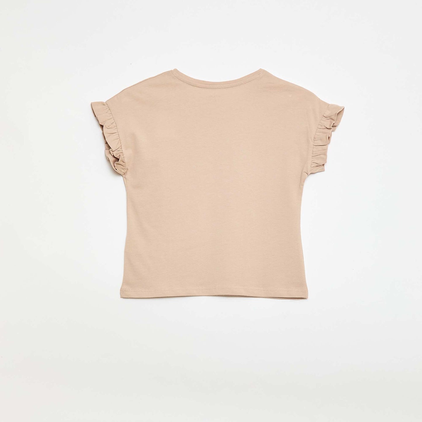 Flutter Sleeve T-shirt BEIGE