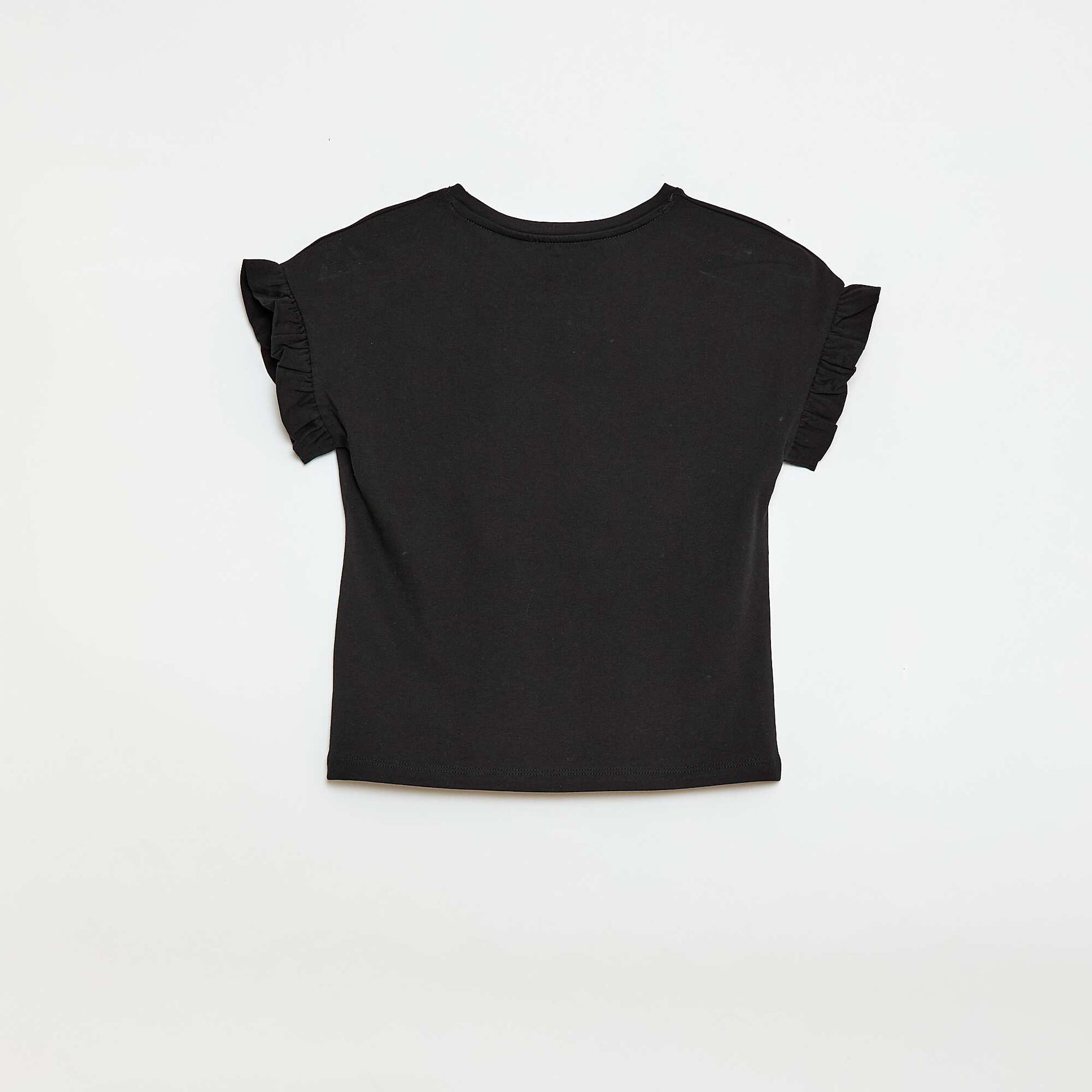 Flutter Sleeve T-shirt BLACK