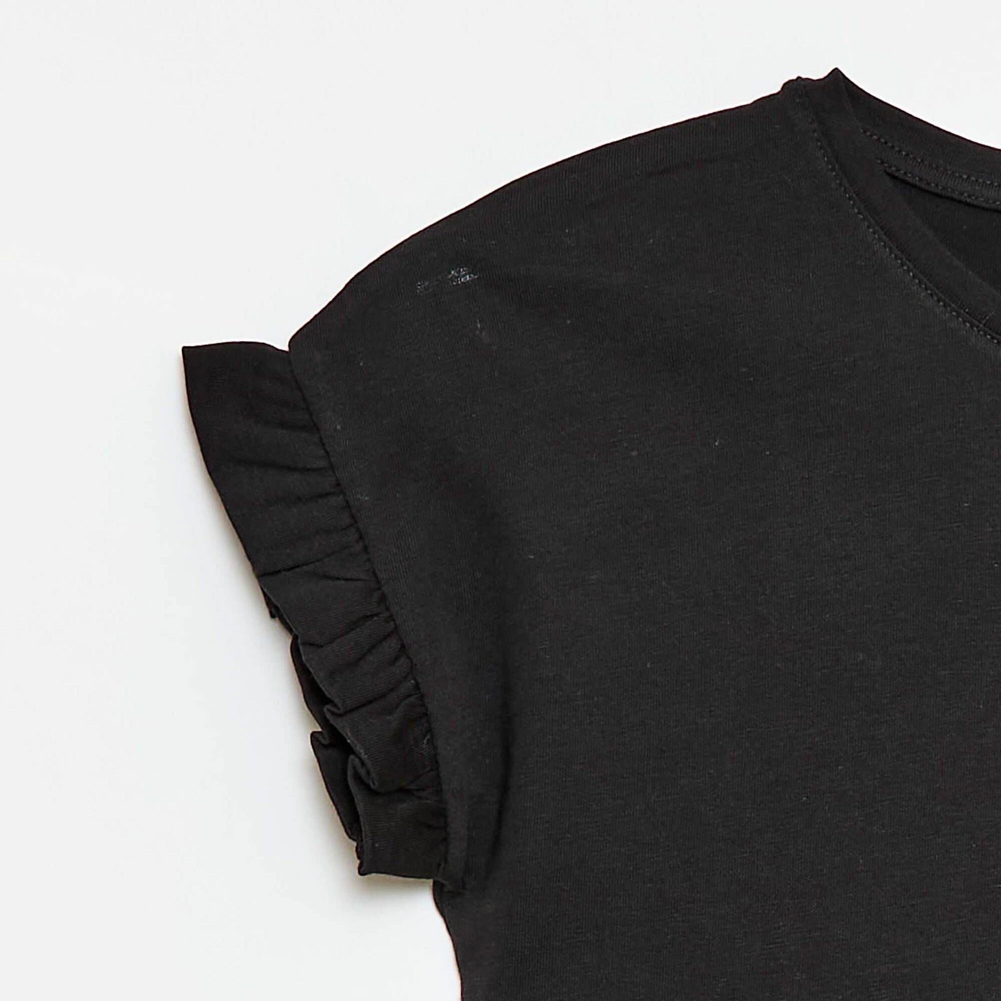 Flutter Sleeve T-shirt BLACK